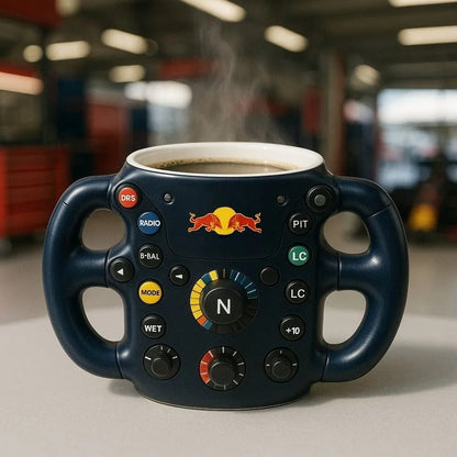 2025 F1 Steering Wheel-Shaped Mug – A Performance Design Exclusively for Racing Fans
