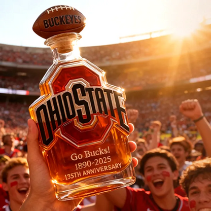Ohio State Buckeyes Go Bucks 1980-2025 135th Anniversary Custom Bottle