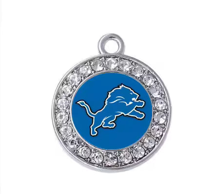 20-Piece Detroit Lions Animal Dangle Charms Set – DIY Pendant Charms for Bracelets, Necklaces & Earrings