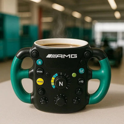 2025 F1 Steering Wheel-Shaped Mug – A Performance Design Exclusively for Racing Fans