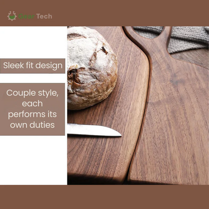 Walnut Chopping Board With Double-Sided Functionality
