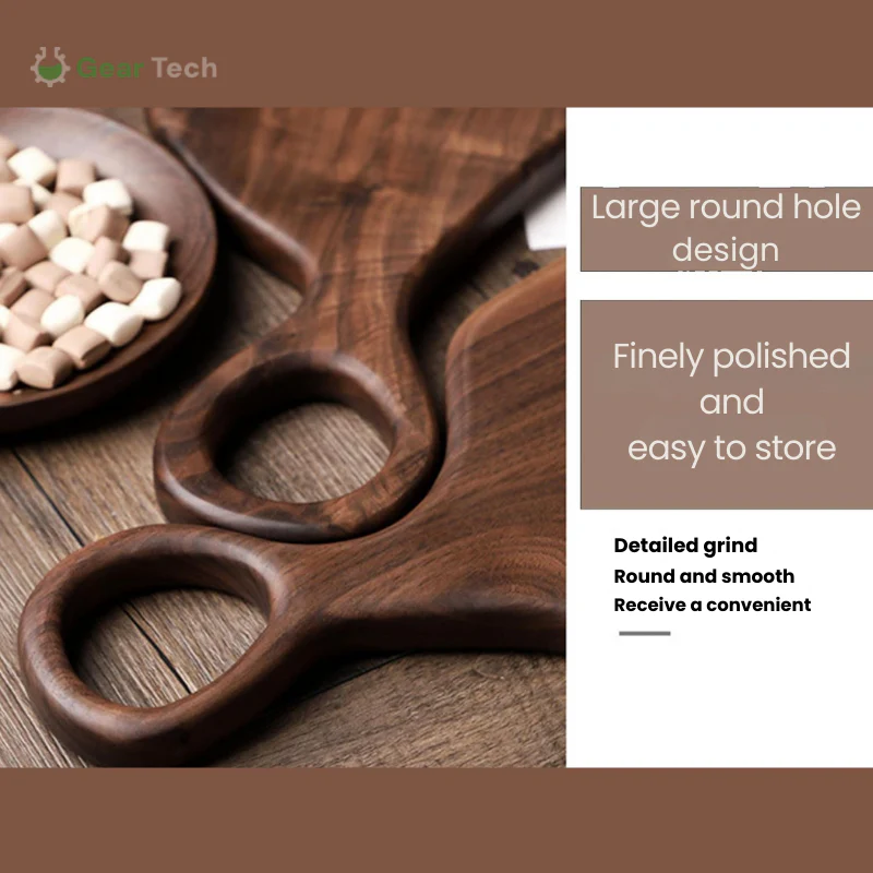 Walnut Chopping Board With Double-Sided Functionality