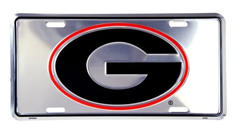 University of Georgia Bulldogs Anodized Aluminum License Plate Tag – 6×12 Inch Decorative Car Plate