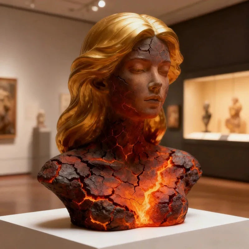 Soul of Crimson Flame Desk Lamp