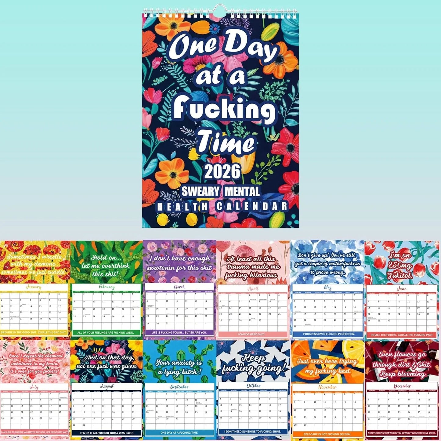 2026 Sweary Mental Health Calendar