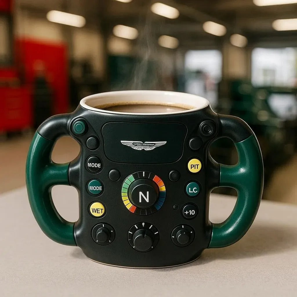 2025 F1 Steering Wheel-Shaped Mug – A Performance Design Exclusively for Racing Fans