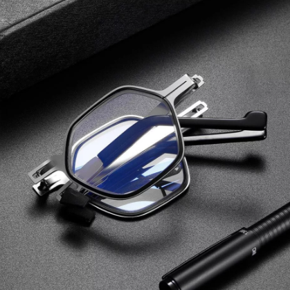 Ultralight Titanium Screwless Reading Glasses Foldable Portable