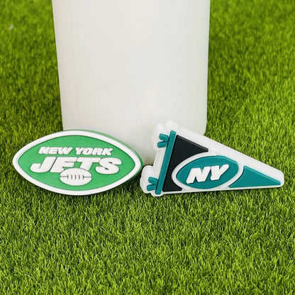 7pcs New york Jets Football Shoe Charms for Clog Sandals – Sports Team Accessories for Birthday Party Gifts