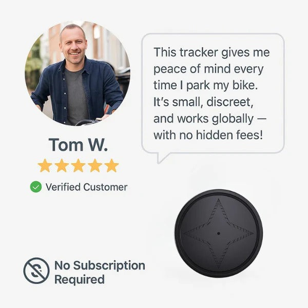 GPS Tracker with Strong Magnetic Attachment | Anti-Loss Vehicle Tracking Device for Cars and Motorcycles