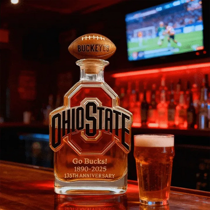 Ohio State Buckeyes Go Bucks 1980-2025 135th Anniversary Custom Bottle