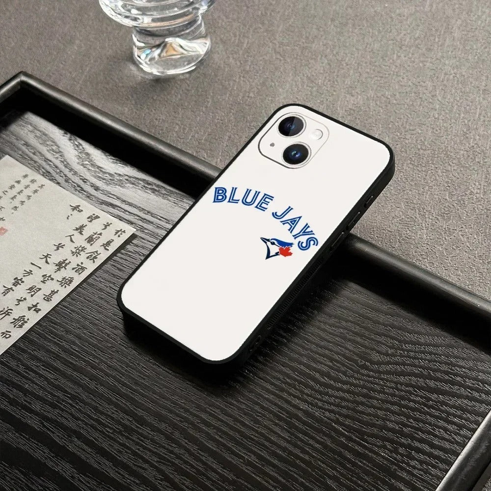 Toronto Blue Jays Phone Case Compatible with iPhone 7–16 Series, Black Protective Shell