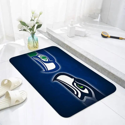 Seattle Seahawks Floor Mat for Home Use – Non-Slip Laundry, Living Room & Entryway Rug