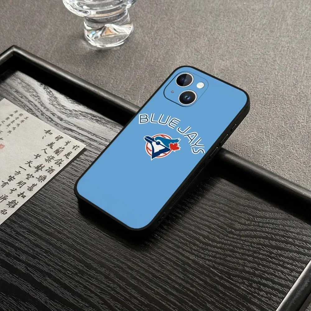 Toronto Blue Jays Phone Case Compatible with iPhone 7–16 Series, Black Protective Shell