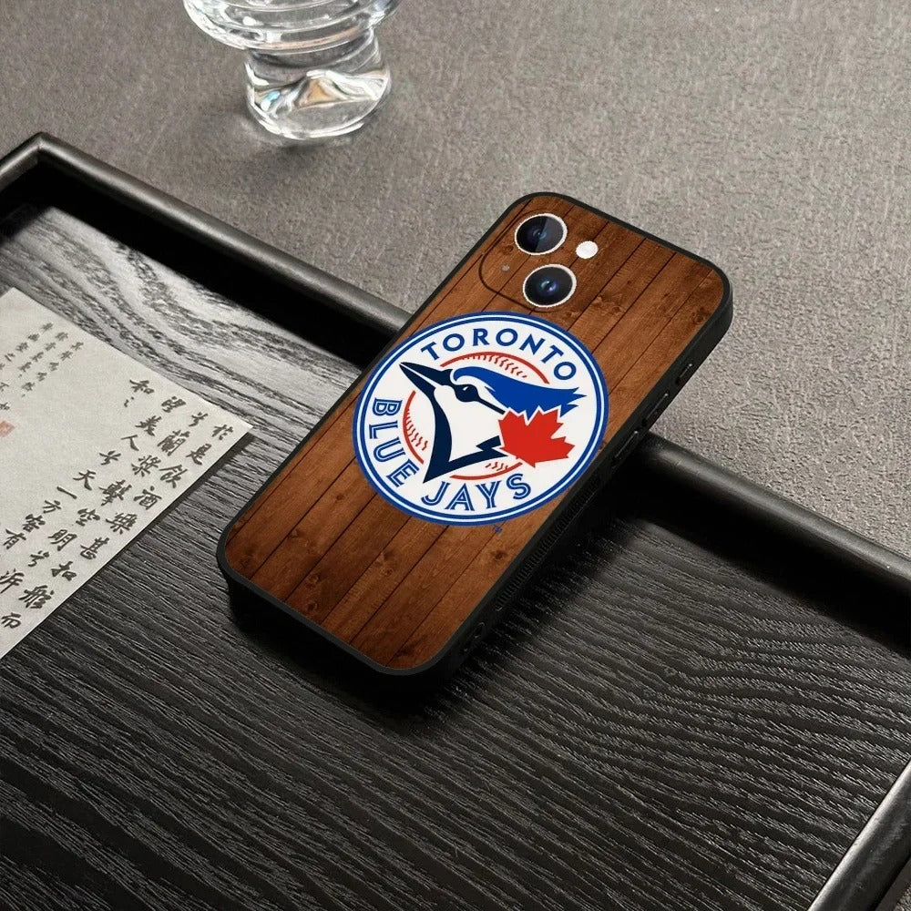 Toronto Blue Jays Phone Case Compatible with iPhone 7–16 Series, Black Protective Shell