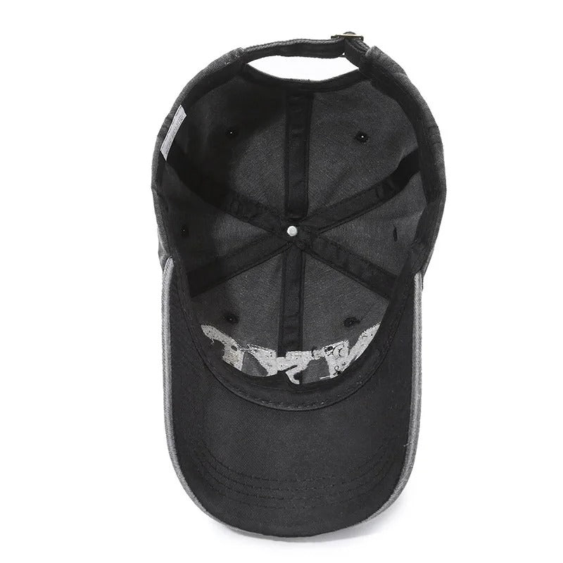 Adjustable Black Baseball Cap with “NYC” Embroidery for Daily Sun Coverage