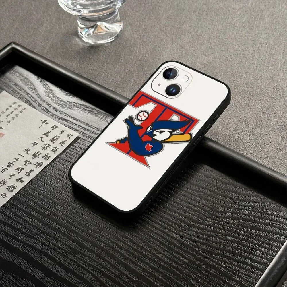 Toronto Blue Jays Phone Case Compatible with iPhone 7–16 Series, Black Protective Shell