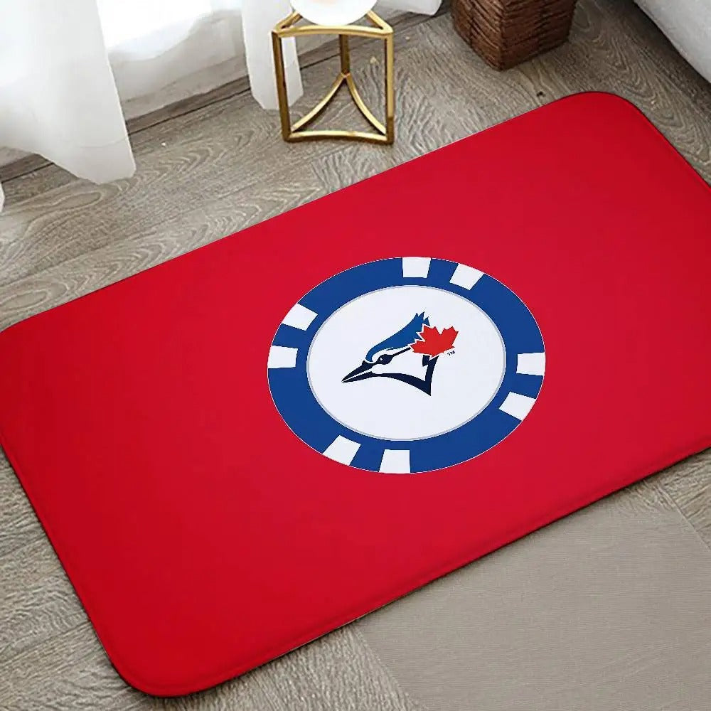 Toronto Blue Jays Floor Mat for Living Room and Bedroom Use – Indoor & Outdoor Area Rug
