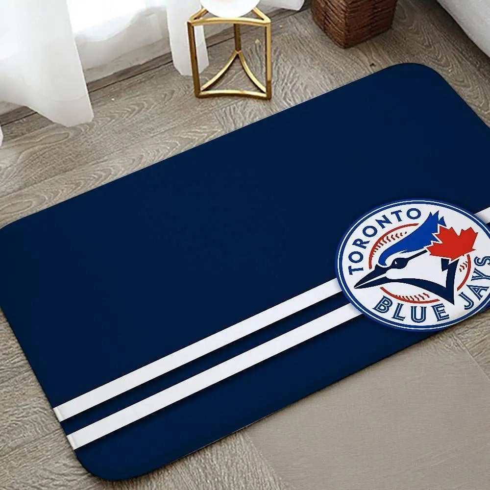 Toronto Blue Jays Floor Mat for Living Room and Bedroom Use – Indoor & Outdoor Area Rug