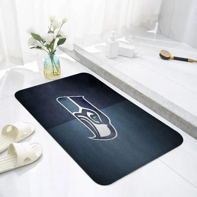 Seattle Seahawks Floor Mat for Home Use – Non-Slip Laundry, Living Room & Entryway Rug