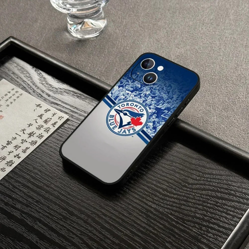 Toronto Blue Jays Phone Case Compatible with iPhone 7–16 Series, Black Protective Shell