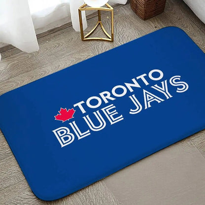 Toronto Blue Jays Floor Mat for Living Room and Bedroom Use – Indoor & Outdoor Area Rug