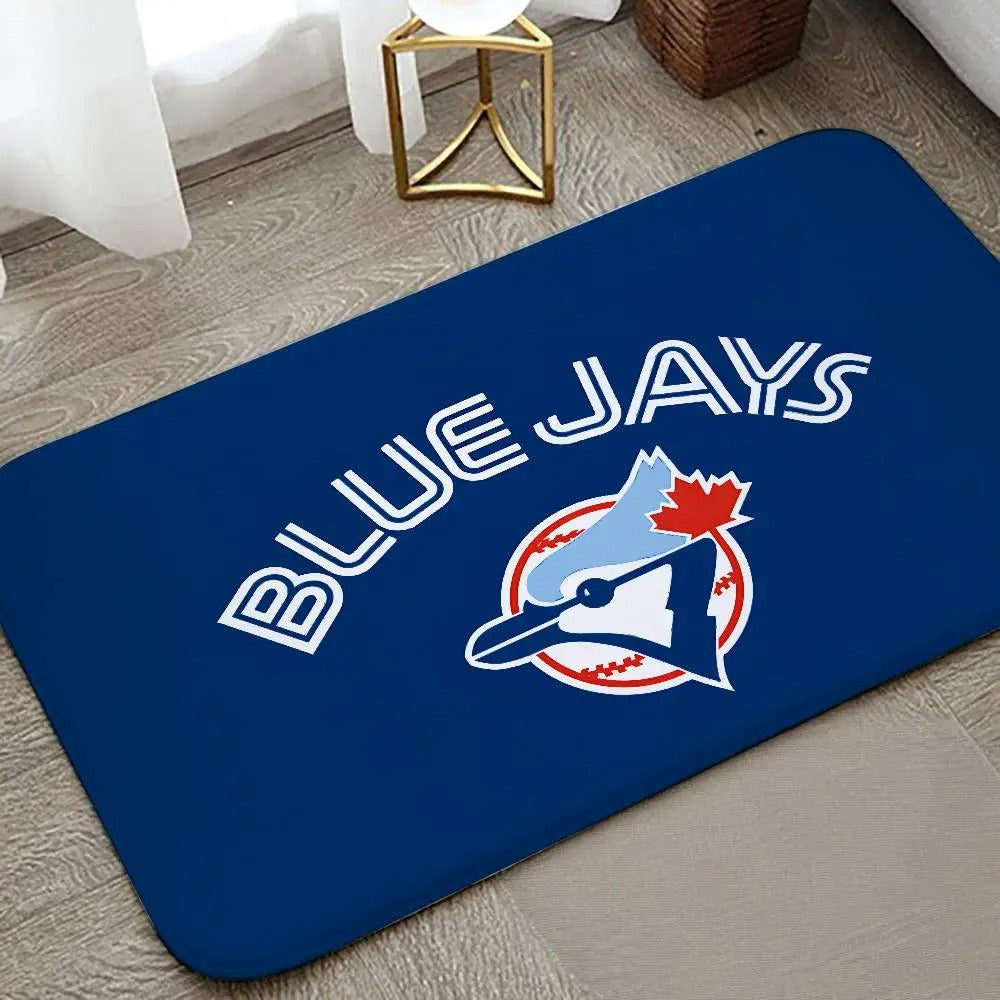 Toronto Blue Jays Floor Mat for Living Room and Bedroom Use – Indoor & Outdoor Area Rug