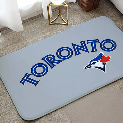Toronto Blue Jays Floor Mat for Living Room and Bedroom Use – Indoor & Outdoor Area Rug