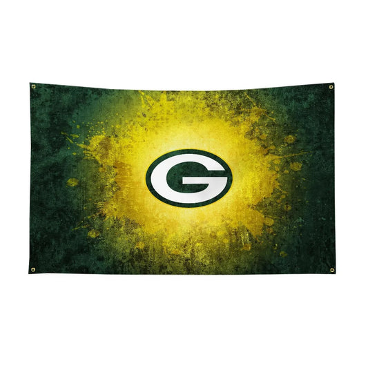 Green Bay Packers Decorative Flag Banner for Garden, Garage, or Indoor Display