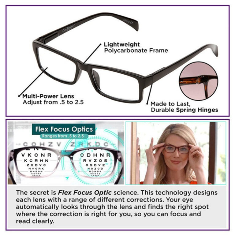 One Power Readers Glasses – Auto Focus Reading Glasses