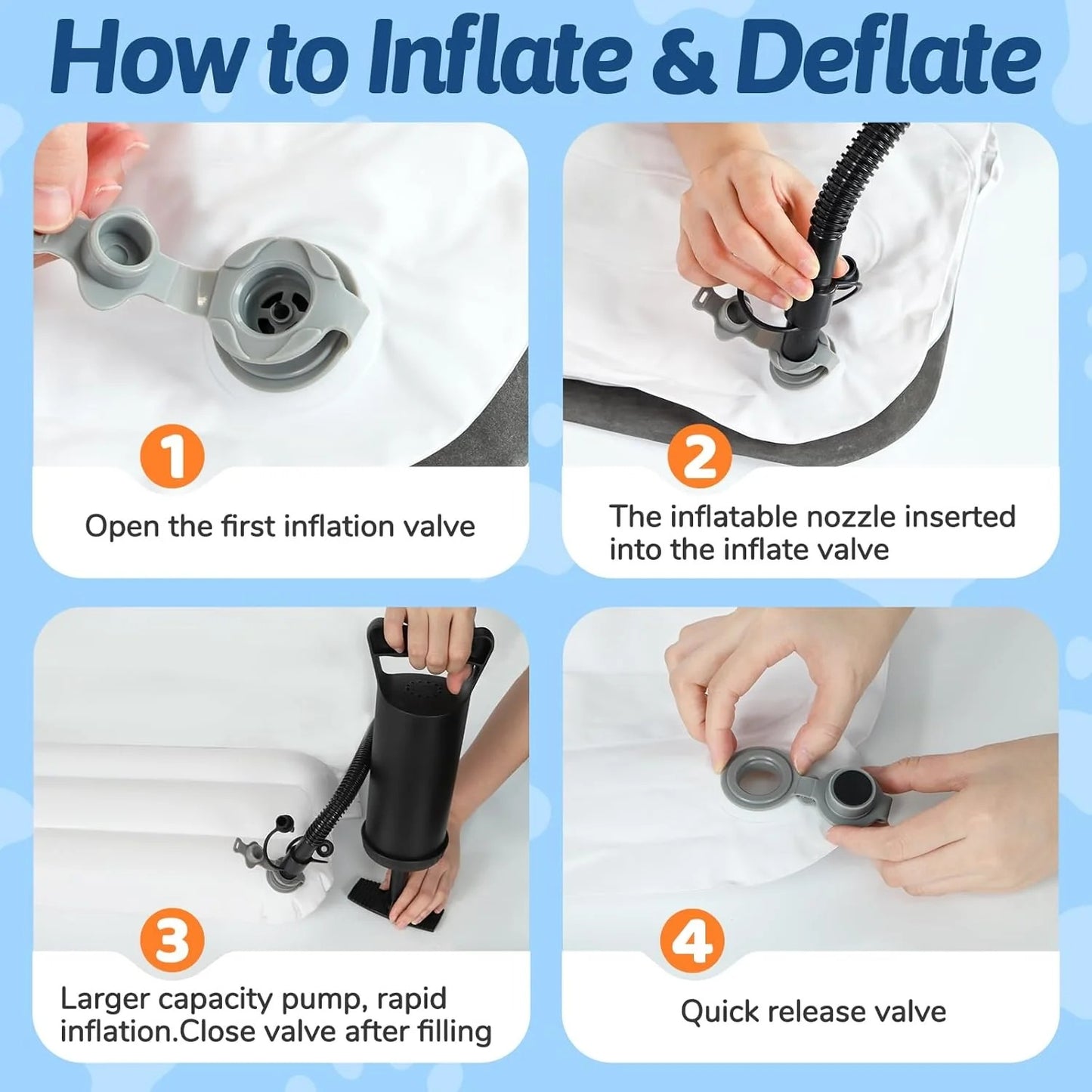 Blow Up Plane Bed Kids Air Mattress | Lightweight, Quick-Inflating & Ideal for Travel on Airplanes and Cars