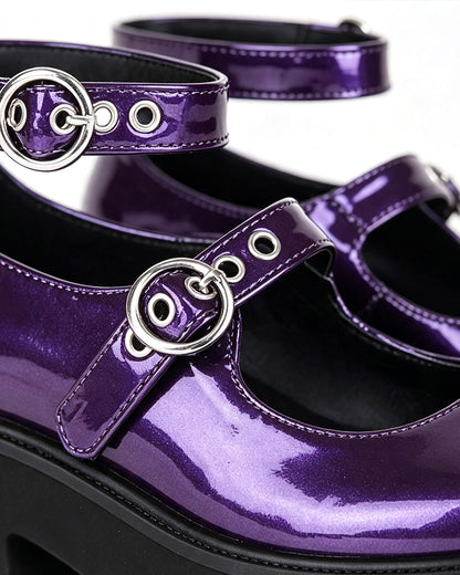 Wren | Women's Purple Platform Mary Janes