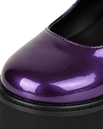 Wren | Women's Purple Platform Mary Janes