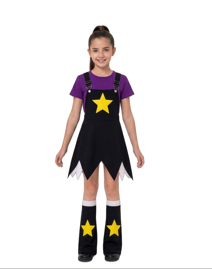 Lily Love Braids Costume Poppy Playtime Cosplay Outfit Lily Shirt Dress and Leg Warmers