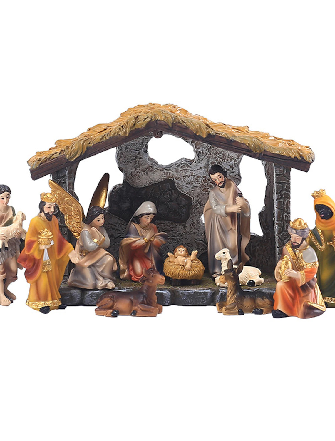 Christmas Nativity Scene for Indoor Holiday Decor - Family-Friendly Christmas Decorations Christmas Nativity Scene Xmas Belen Decoration