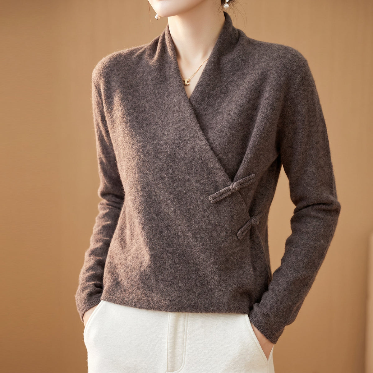 Naomi | Merino Wool Wrap Sweater
