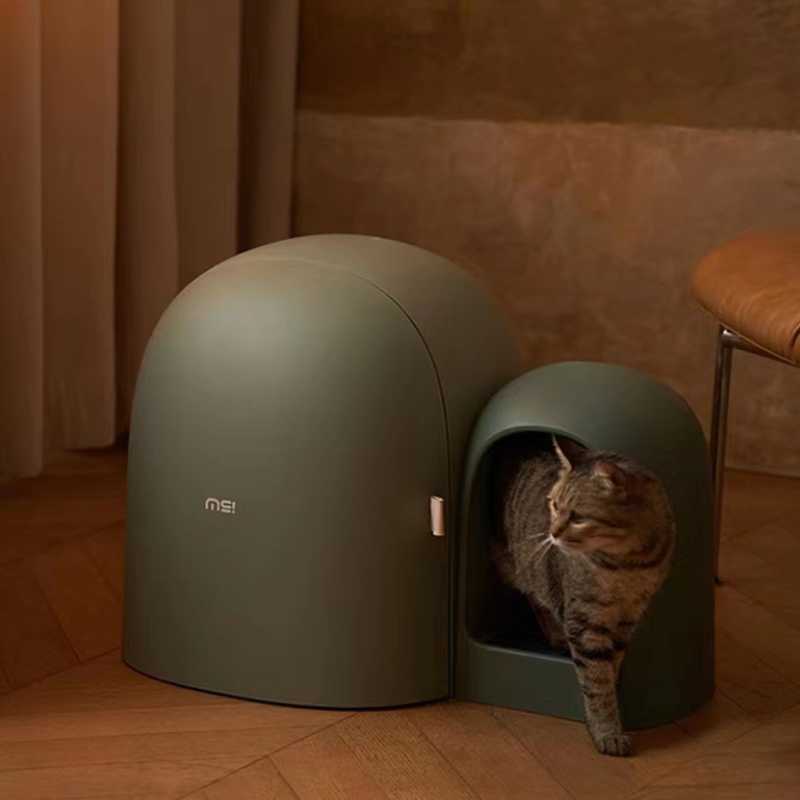 MS Modern & Chic Fully Enclosed Compact Cat Litter Box