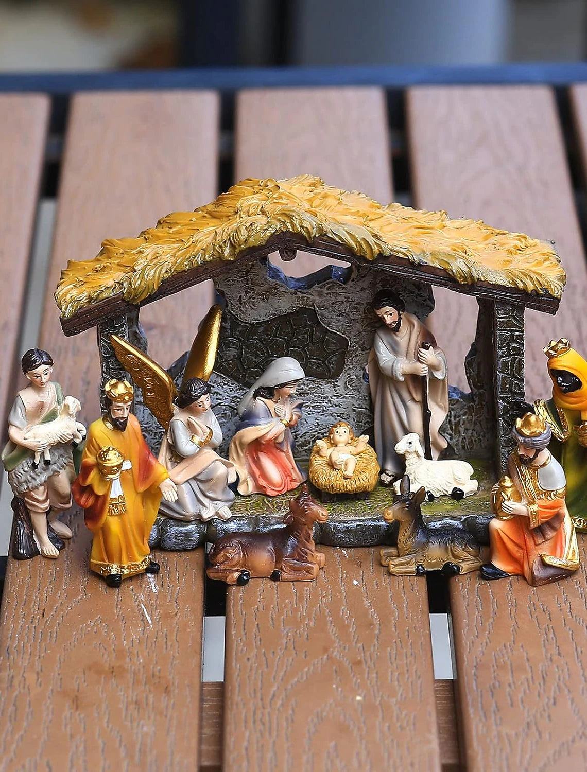 Christmas Nativity Scene for Indoor Holiday Decor - Family-Friendly Christmas Decorations Christmas Nativity Scene Xmas Belen Decoration