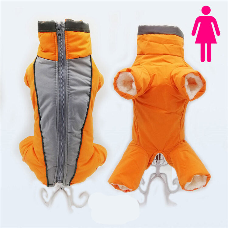 Waterproof Dog Snowsuit - Small Dog Winter Coat