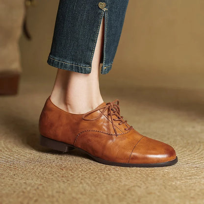 Ottoline | Women's Cap-Toe Oxford Flats