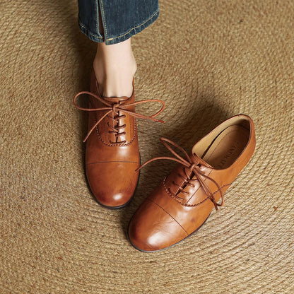Ottoline | Women's Cap-Toe Oxford Flats