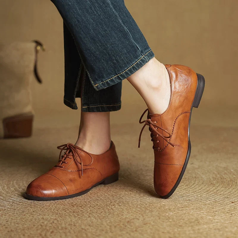 Ottoline | Women's Cap-Toe Oxford Flats