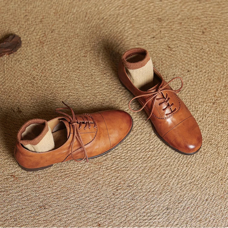 Ottoline | Women's Cap-Toe Oxford Flats