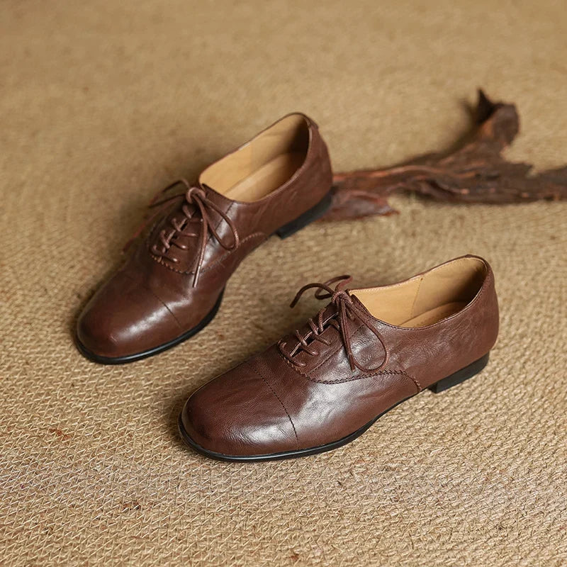 Ottoline | Women's Cap-Toe Oxford Flats