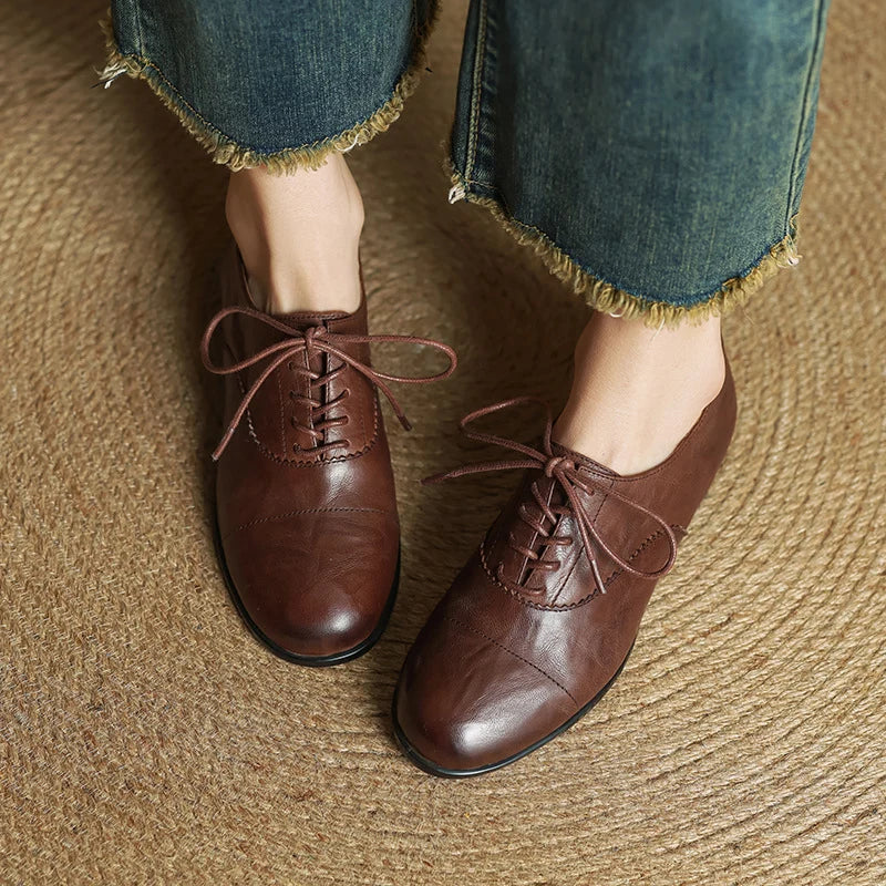 Ottoline | Women's Cap-Toe Oxford Flats