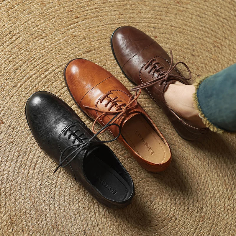 Ottoline | Women's Cap-Toe Oxford Flats