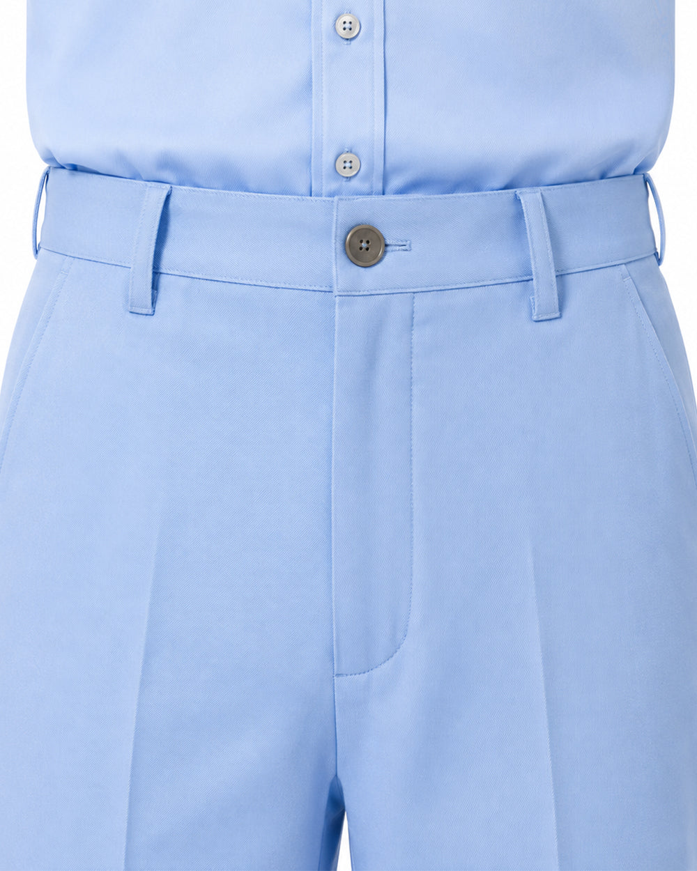 Blue Monster Costume Scary Toy Factory Uniform Set with Fuzzy Cuffs for Kids Adults Themed Party