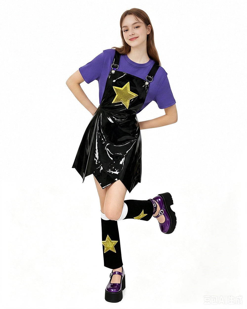 Vesper | Women's Purple Doll Cosplay Costume Set