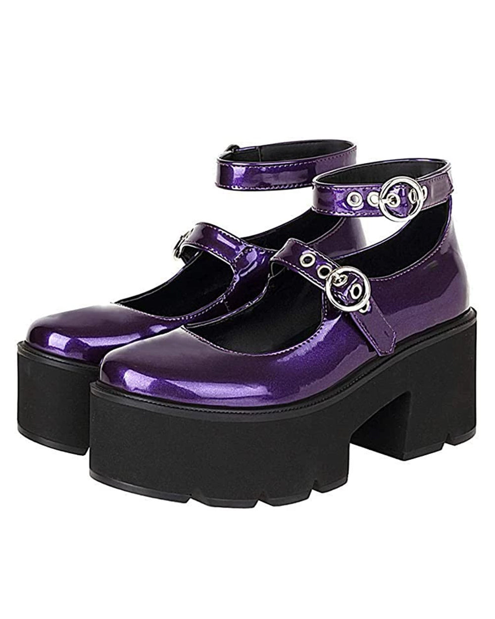 Wren | Women's Purple Platform Mary Janes