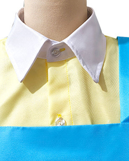 Scary Teacher Cosplay Costume Chapter 3 Yellow Vintage Shirt Vest and Skirt for Girls Women Halloween Cosplay