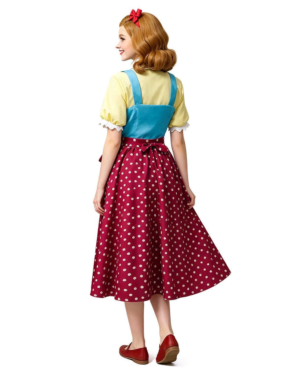 Scary Teacher Cosplay Costume Chapter 3 Yellow Vintage Shirt Vest and Skirt for Girls Women Halloween Cosplay